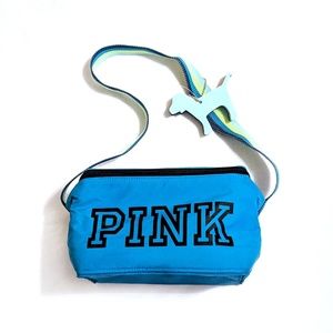 VS PINK Teal Cooler w/ Foam Dog Keyfob